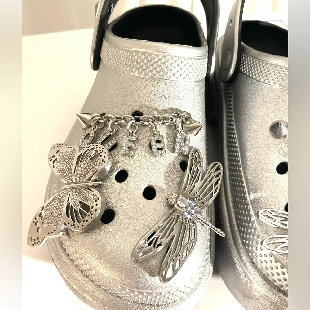 Crocs Stomp Clog Metallic Silver l. - Picture 6 of 17